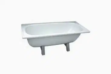 Установка металлической ванны